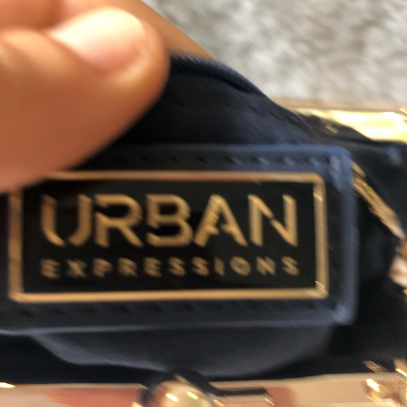 Urban OUTFITTERS Clasp Top Blue-grey Purse - Picture 4 of 4